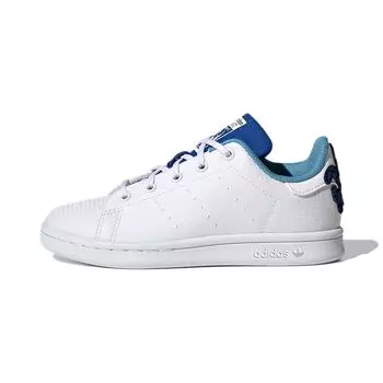 Детские кроссовки Adidas Stan Smith Primeblue J Octopus White Cloud-White Royal-Blue FX6004 34