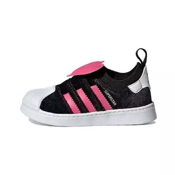 Детские кроссовки adidas Superstar 360 2.0 I Valentines Day Black Core-Black Pulse-Magenta HQ4122 22