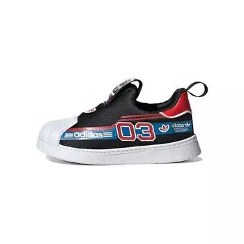 Детские кроссовки adidas Superstar 360 I Toy Race Car Black Core-Black Vivid-Red HQ4076 22