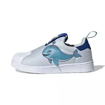 Детские кроссовки adidas Superstar 360 Primeblue Little Kid Whale Halo-Blue Cloud-White Royal-Blue FX4928 35