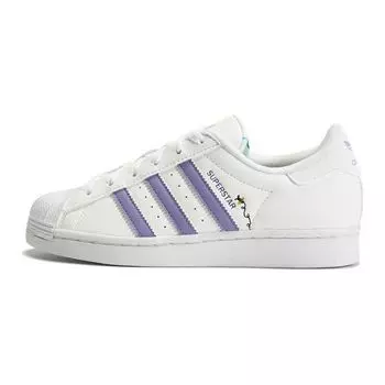 Детские кроссовки adidas Superstar Big Kid Save The Bees Black Cloud-White Magic-Lilac HP6215 39