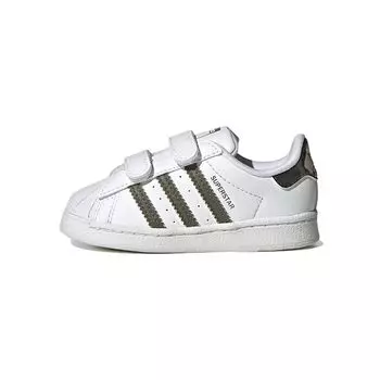 Детские кроссовки adidas Superstar I White Camo Cloud-White Olive-Strata HQ4286 24