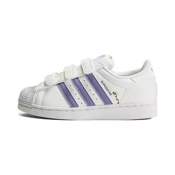 Детские кроссовки adidas Superstar J Save The Bees White Cloud-White Magic-Lilac HP6217 28