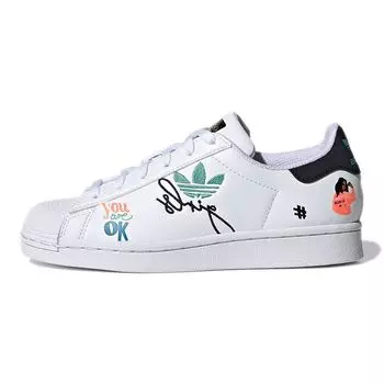 Детские кроссовки adidas Superstar Pure J Self Love White Cloud-White Core-Black H03995 35
