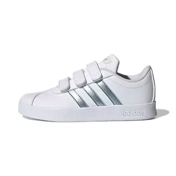 Детские кроссовки adidas VL Court 2.0 J White Vision Metallic Cloud-White Super-Pop GW2341 29