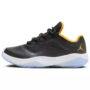 Детские кроссовки Air Jordan 11 CMFT Low GS Black Taxi белые CZ0907-071 36