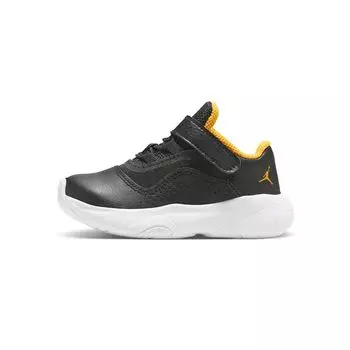 Детские кроссовки Air Jordan 11 CMFT Low TD Black Taxi белые CZ0906-071 26