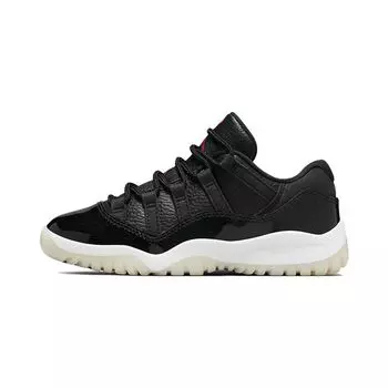 Детские кроссовки Air Jordan 11 Retro Low PS 72-10 Black White Sail 505835-001 28