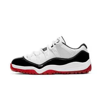 Детские кроссовки Air Jordan 11 Retro Low PS Concord-Bred White University-Red Black 505835-160