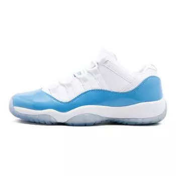 Детские кроссовки Air Jordan 11 Retro Low GS UNC White University-Blue 528896-106