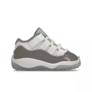 Детские кроссовки Air Jordan 11 Retro Low TD Cement Grey White University-Blue 505836-140 27
