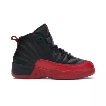 Детские кроссовки Air Jordan 12 Retro PS Flu Game 2016 Black Varsity-Red 151186-002 US 11.5C