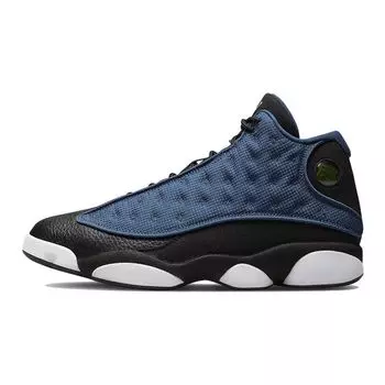 Детские кроссовки Air Jordan 13 Retro GS Navy Blue Black White 884129-400 38