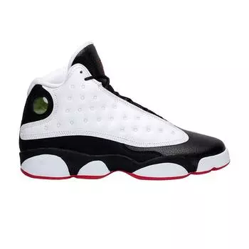 Детские кроссовки Air Jordan 13 Retro GS He Got Game 2018 Белый Черный True-Red 884129-104
