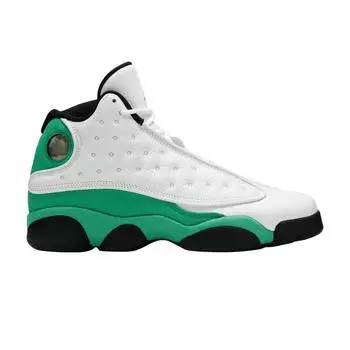 Детские кроссовки Air Jordan 13 Retro GS Lucky Green White Black DB6536-113