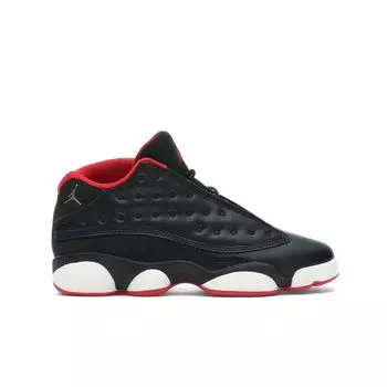 Детские кроссовки Air Jordan 13 Retro Low GS Bred Черный металлик-золотой Университет-Красный 310811-027