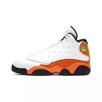 Детские кроссовки Air Jordan 13 Retro PS Starfish Оранжевый Белый Черный DJ3005-108 35