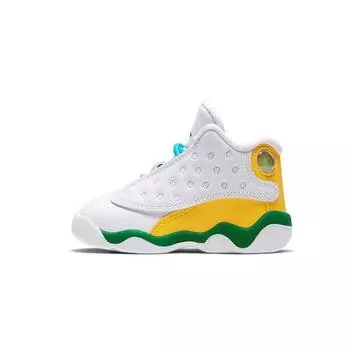 Детские кроссовки Air Jordan 13 Retro TD Playground Белый Черный Судно-Фиолетовый CV0812-158