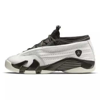 Детские кроссовки Air Jordan 14 Retro Low Premium GG Phantom Серо-Белый Металлик-Олово 807510-027