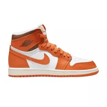 Детские кроссовки Air Jordan 1 High OG PS Starfish Orange White Cacao-Wow CU0449-101 35