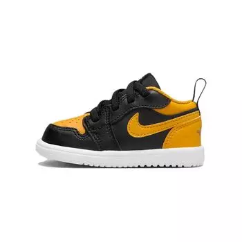 Детские кроссовки Air Jordan 1 Low ALT TD Black Yellow Ochre White DR9747-072 25