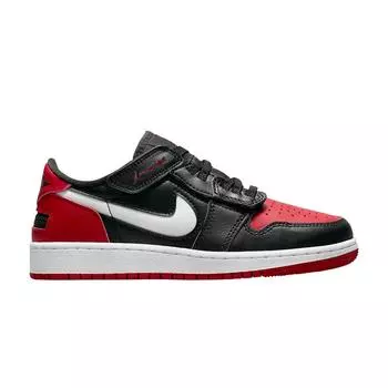 Детские кроссовки Air Jordan 1 Low Flyease GS Alternate Bred Toe Black White Gym-Red DN4639-066 35.5