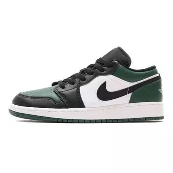 Детские кроссовки Air Jordan 1 Low GS Green Toe Noble-Green Pollen White 553560-371 37.5