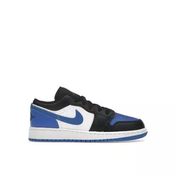 Детские кроссовки Air Jordan 1 Low GS Alternate Royal Toe Blue White Royal-Blue 553560-140