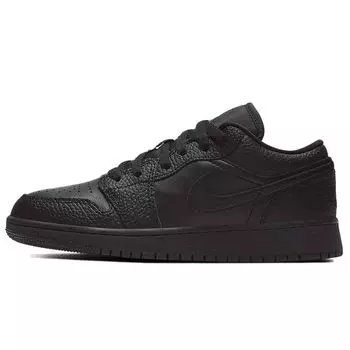 Детские кроссовки Air Jordan 1 Low GS Triple Black 2020 553560-091