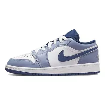 Детские кроссовки Air Jordan 1 Low GS Ashen Slate Blue Mystic-Navy White 553560-414 36
