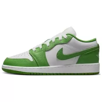 Детские кроссовки Air Jordan 1 Low GS Chlorophyll Green White Lightning HF4779-100 38.5