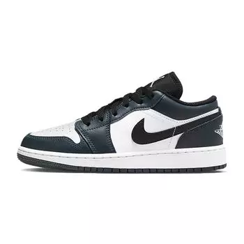 Детские кроссовки Air Jordan 1 Low GS Armory Navy Blue Black White 553560-411 35.5