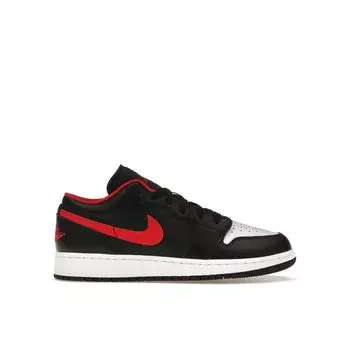 Детские кроссовки Air Jordan 1 Low GS White Toe Black Fire-Red 553560-063 35.5