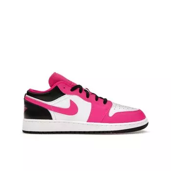 Детские кроссовки Air Jordan 1 Low GS Fierce Pink Black White DZ5365-601 36.5