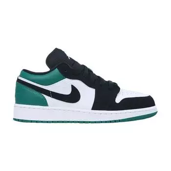 Детские кроссовки Air Jordan 1 Low GS Mystic Green Белый Черный 553560-113