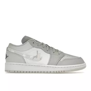 Детские кроссовки Air Jordan 1 Low SE GS White Camo Photon-Dust Grey-Fog DD3234-100 36
