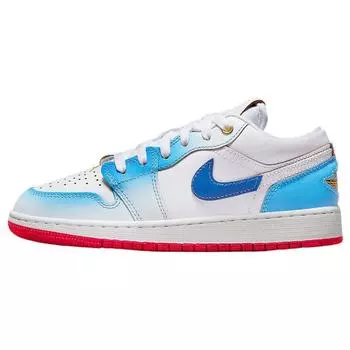 Детские кроссовки Air Jordan 1 Low SE GS Blue Gradient White Game-Royal University-Blue FN8895-141 35.5
