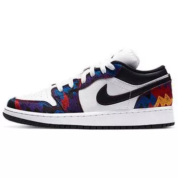 Детские кроссовки Air Jordan 1 Low SE GS Nothing But Net Kids White Dark-Obsidian Team-Red CZ8657-100