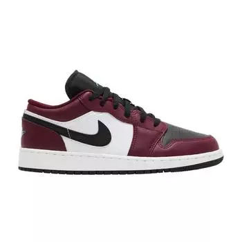 Детские кроссовки Air Jordan 1 Low SE GS Dark Beetroot Red Roma-Green White DM0589-635 36.5