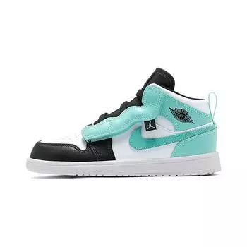 Детские кроссовки Air Jordan 1 Mid ALT PS Tropical Twist Зеленый Белый Черный AR6351-132 35
