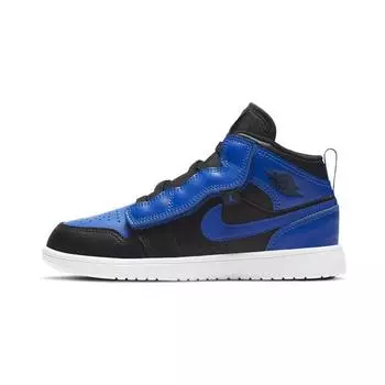 Детские кроссовки Air Jordan 1 Mid ALT PS Hyper Royal Синий Черный Белый AR6351-077 28
