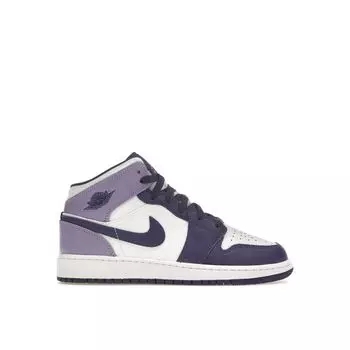 Детские кроссовки Air Jordan 1 Mid GS Sky J Purple White Sky-J-Light-Purple DQ8423-515 38