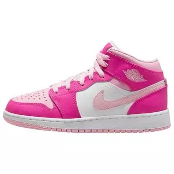 Детские кроссовки Air Jordan 1 Mid GS Fierce Pink White Medium-Soft-Pink FD8780-116 36.5