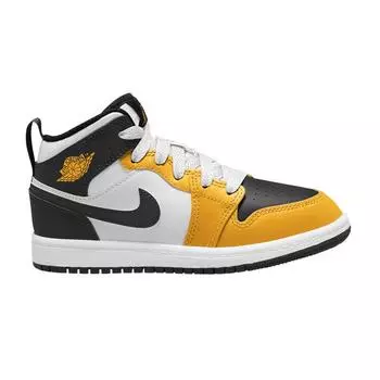 Детские кроссовки Air Jordan 1 Mid PS Yellow Ochre Black White DQ8424-701 33
