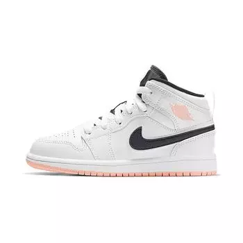 Детские кроссовки Air Jordan 1 Mid PS White Arctic Orange Антрацит 640734-180 27.5