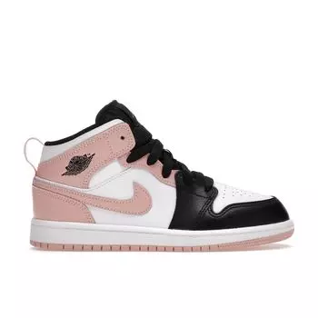 Детские кроссовки Air Jordan 1 Mid PS Crimson Tint White Black 640734-133 28