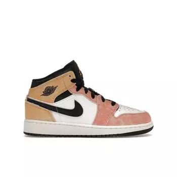 Детские кроссовки Air Jordan 1 Mid SE GS Flight Club Розовые солнечные часы Magic-Ember DX4365-800 39