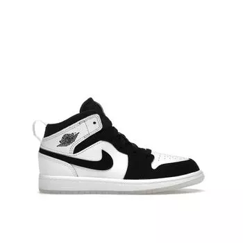 Детские кроссовки Air Jordan 1 Mid SE PS Diamond Белый Многоцветный Черный DN4323-100 33.5