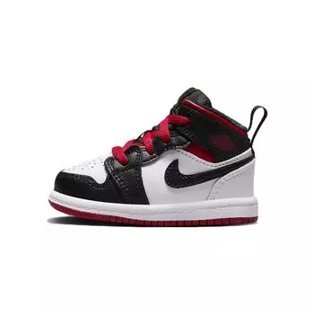 Детские кроссовки Air Jordan 1 Mid TD Gym Red Black Toe White DQ8425-106 17