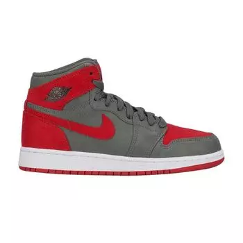 Детские кроссовки Air Jordan 1 Retro Hi Prem BG Bred Camo River-Rock Black 822858-032